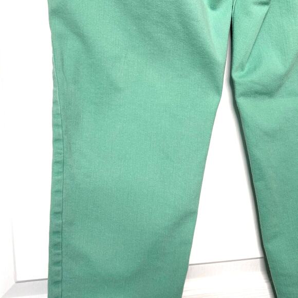 Talbots Simply Flattering Wms 10 Light Green Denim Ankle Jeans High Rise Spring - Picture 7 of 7